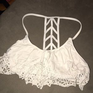 White VS PINK Bikini Top